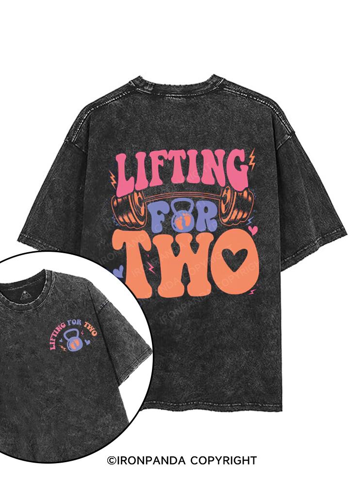 Lifting for Two printed Gym Shirt
