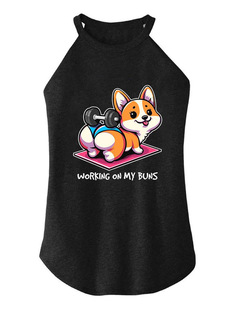 working on my buns TRI ROCKER COTTON TANK