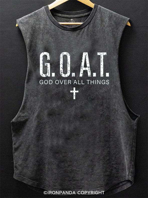 God over All Things SCOOP BOTTOM COTTON TANK