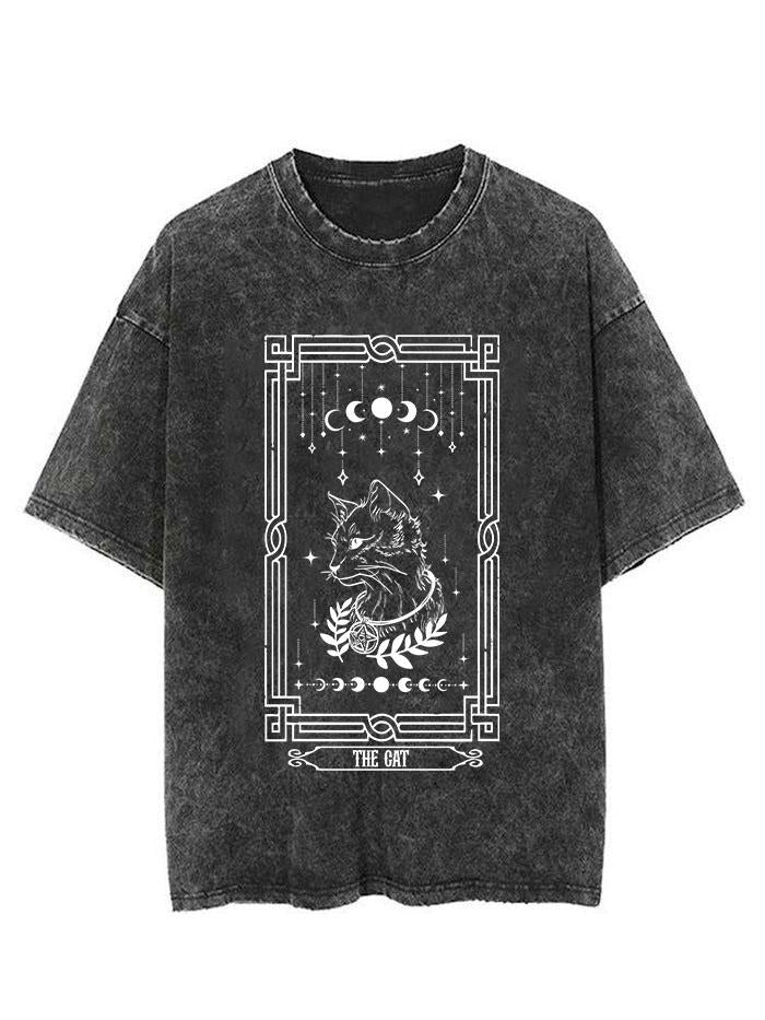 the cat tarot card Vintage Gym Shirt