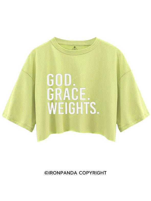 GOD GRACE WEIGHTS  CROP TOPS