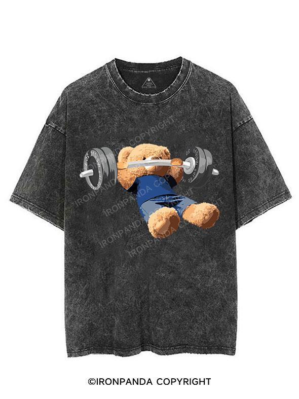 BENCH-BEARIN' TEDDY VINTAGE GYM SHIRT