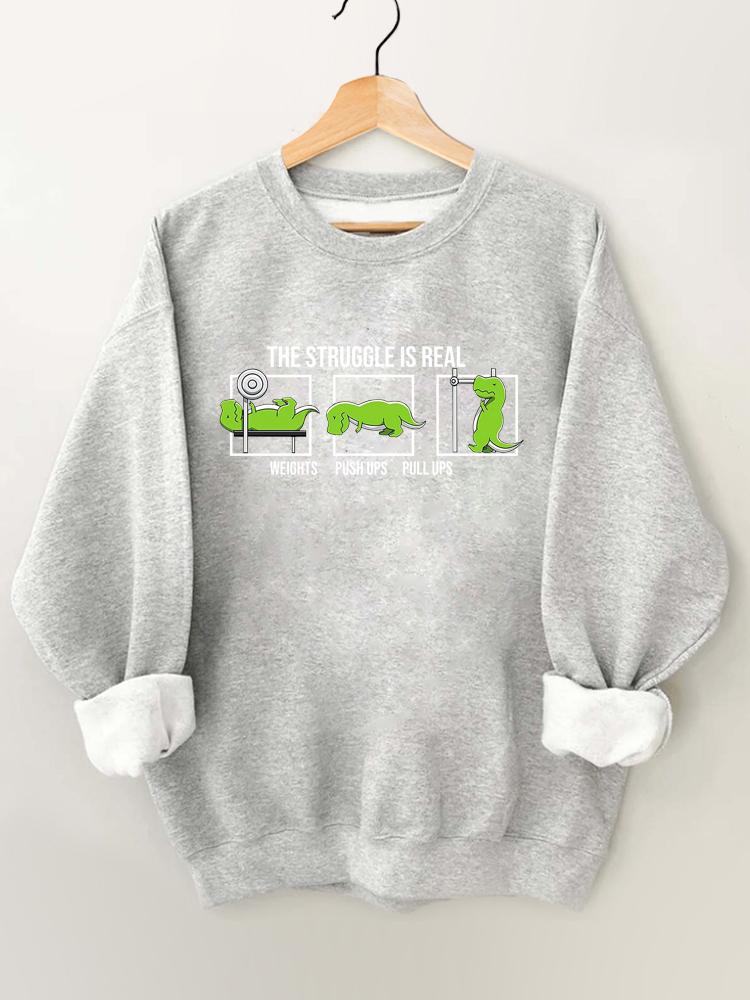 T-Rex Workout Vintage Gym Sweatshirt