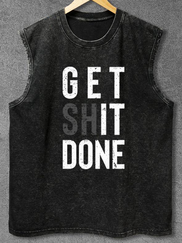 GET IT DONE Washed Gym Tank