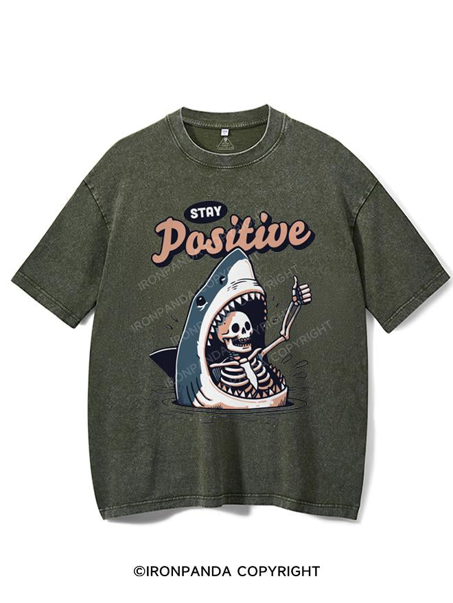 STAY POSITIVE VINTAGE GYM SHIRT