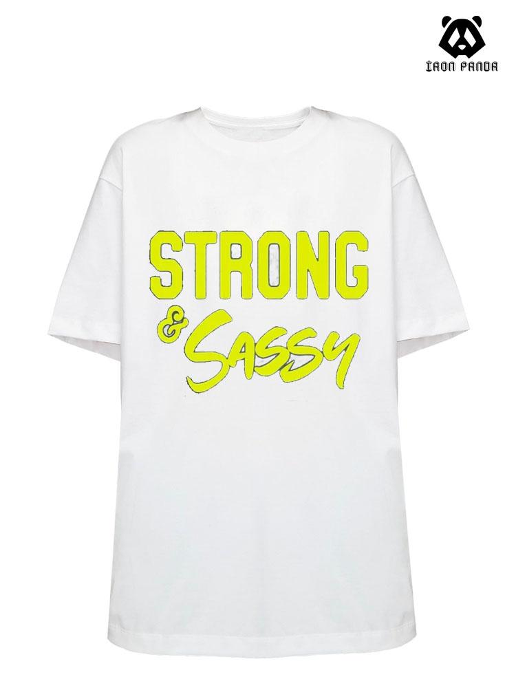 Strong and Sassy Cotton Gym Shirt