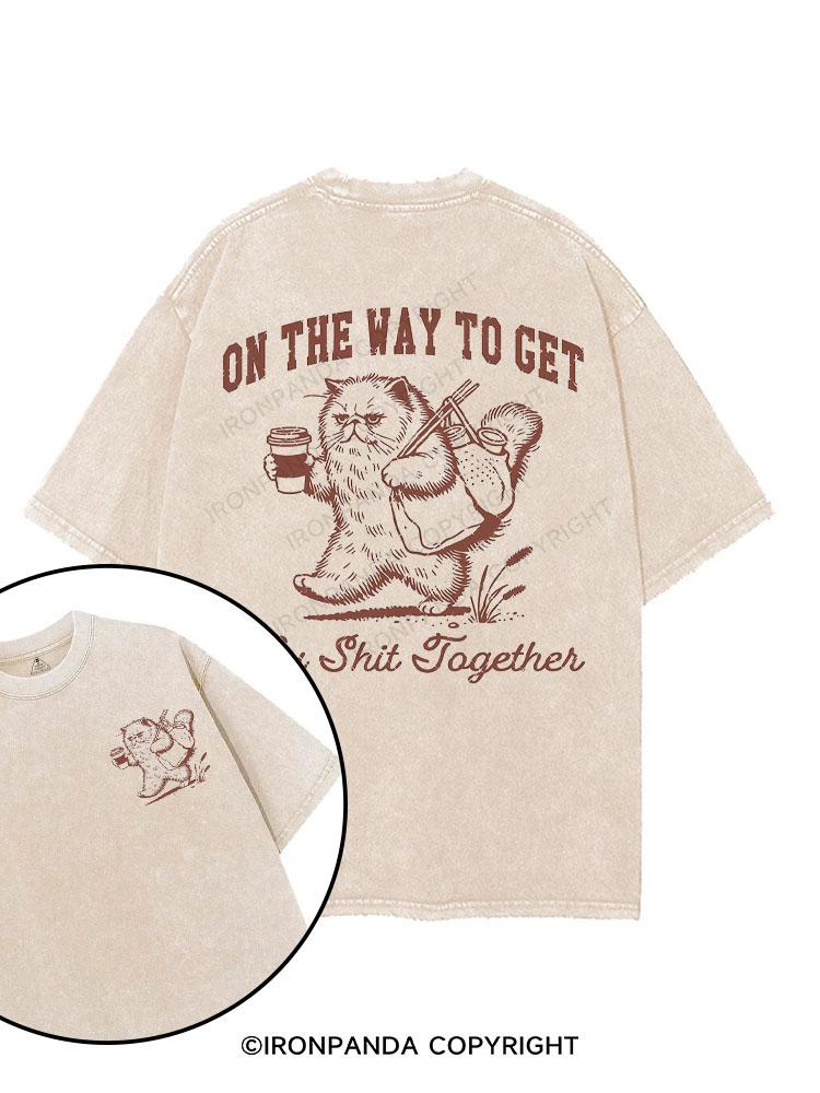 On The Way To Get My Shit Together printed Gym Shirt