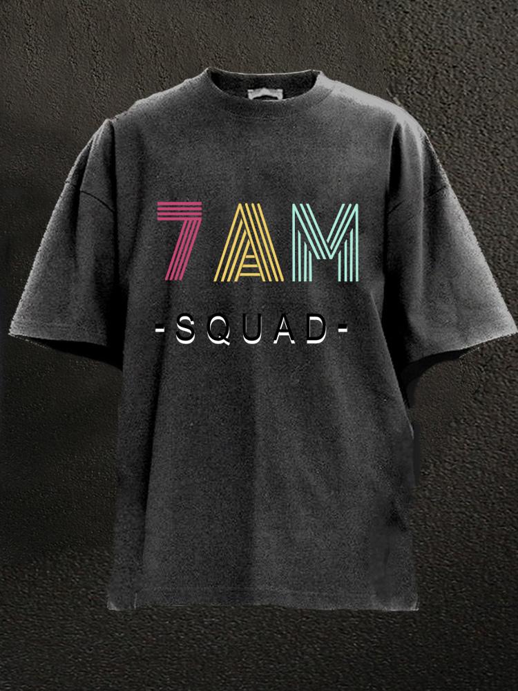 7 AM Squad Washed Gym Shirt