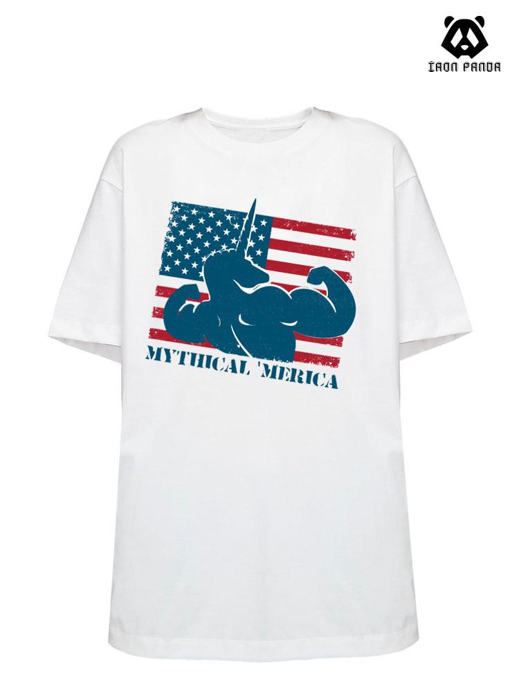 unicorn Loose fit cotton  Gym T-shirt