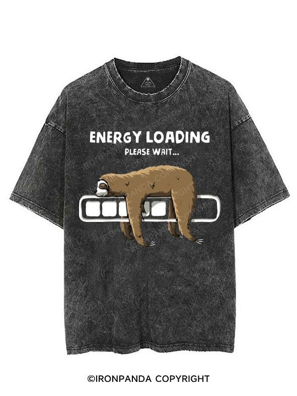 ENERGY LOADING PLEASE WAIT VINTAGE GYM SHIRT