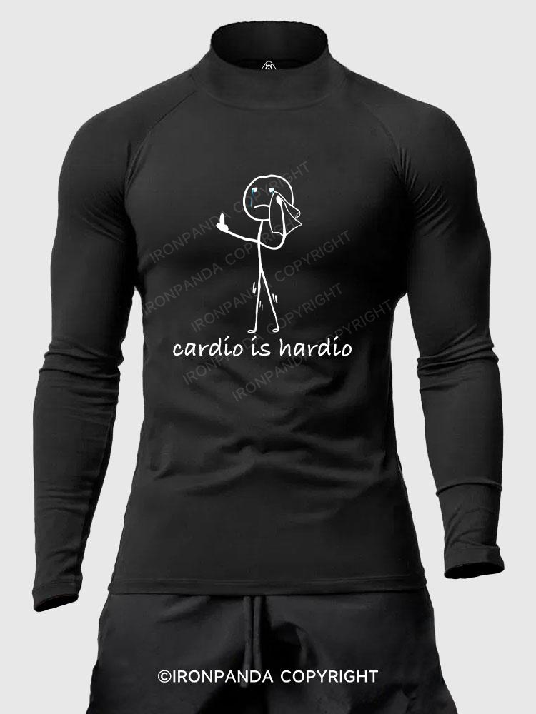 Cardio Is Hardio Men's Fitted Mock