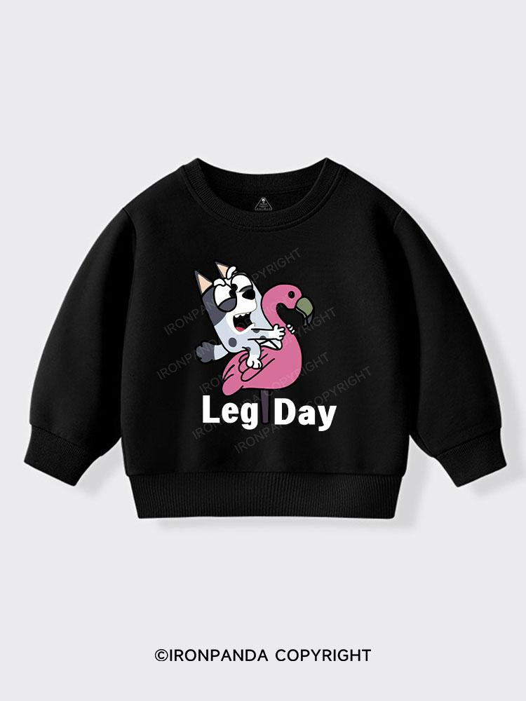 Leg Day Kids Sports Sweatshirt