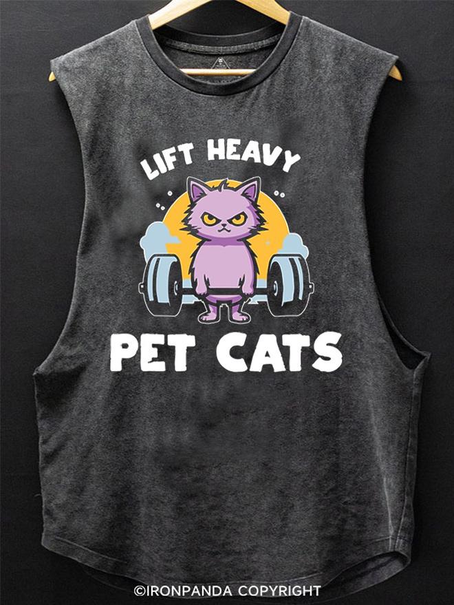 Lift Heavy pet cats SCOOP BOTTOM COTTON TANK
