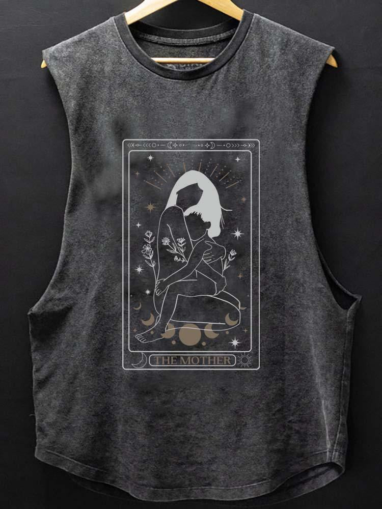THE MOTHER TAROT CARD SCOOP BOTTOM COTTON TANK