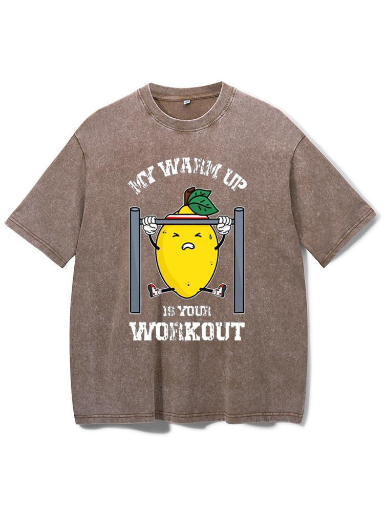 lemon workout Washed Gym Shirt