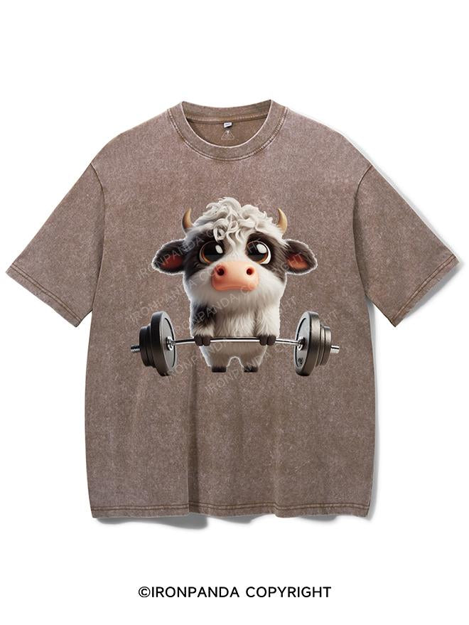 MILK POWER LIFTER VINTAGE GYM SHIRT