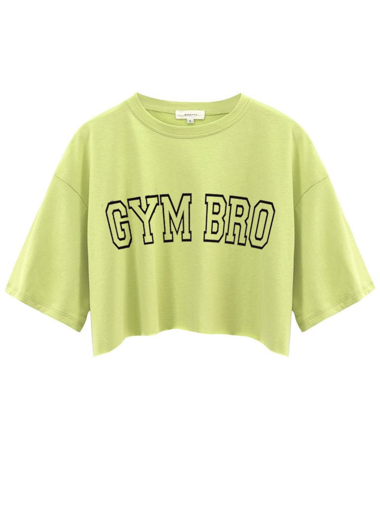Gym Bro Crop Tops