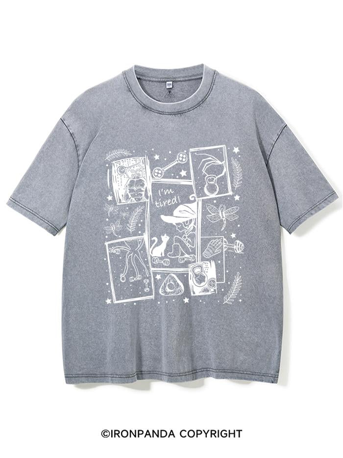 I'M TIRED VINTAGE GYM SHIRT