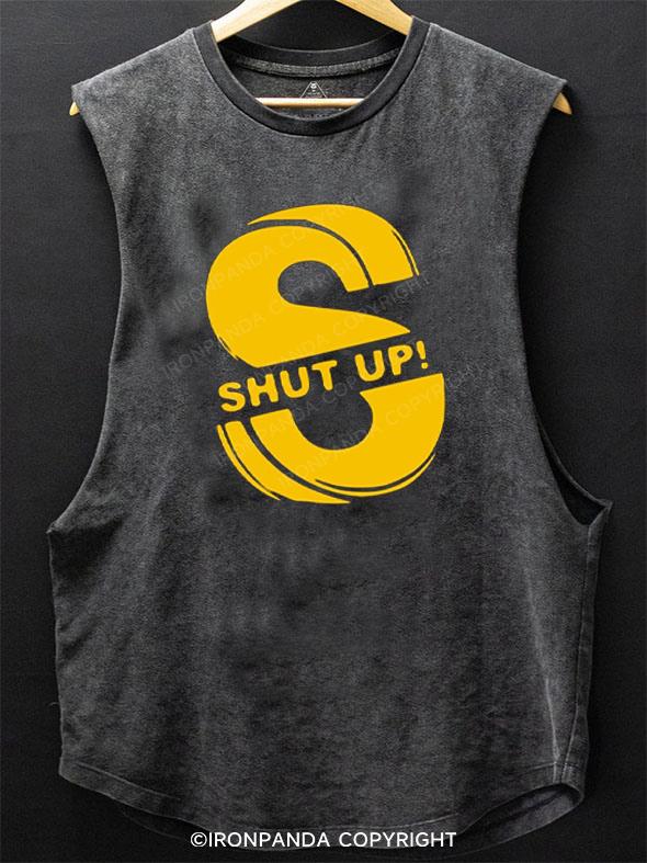 shut up SCOOP BOTTOM COTTON TANK