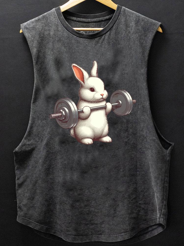 weightlifting rabbit SCOOP BOTTOM COTTON TANK