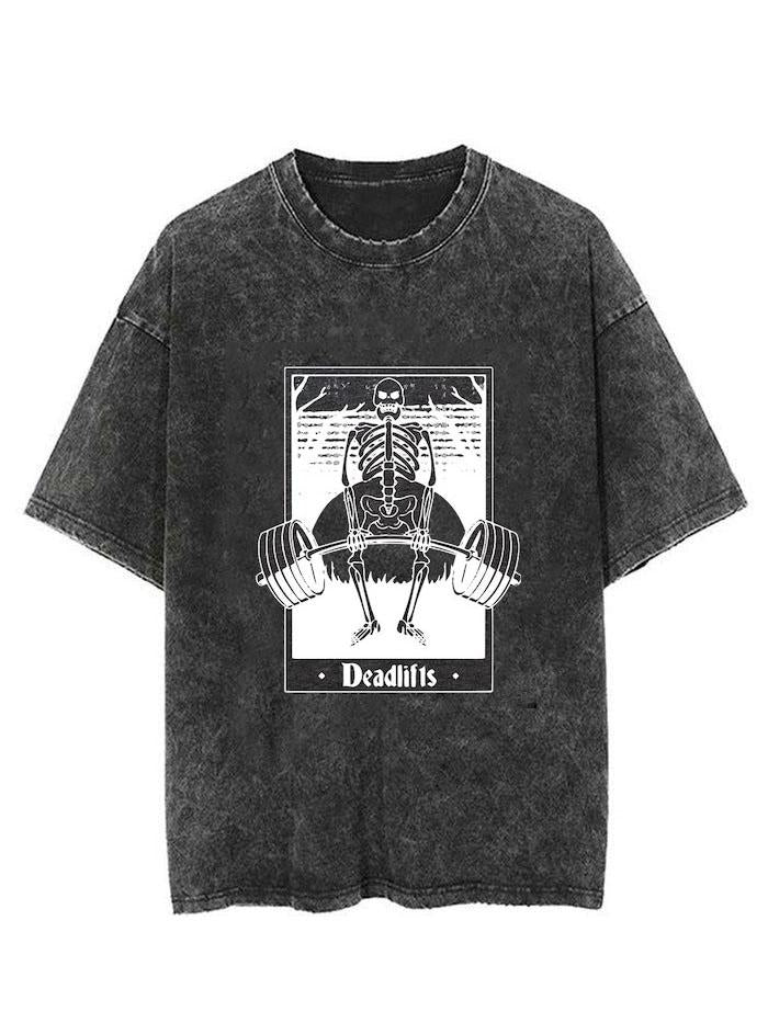 Skeleton Tarot Vintage Gym Shirt
