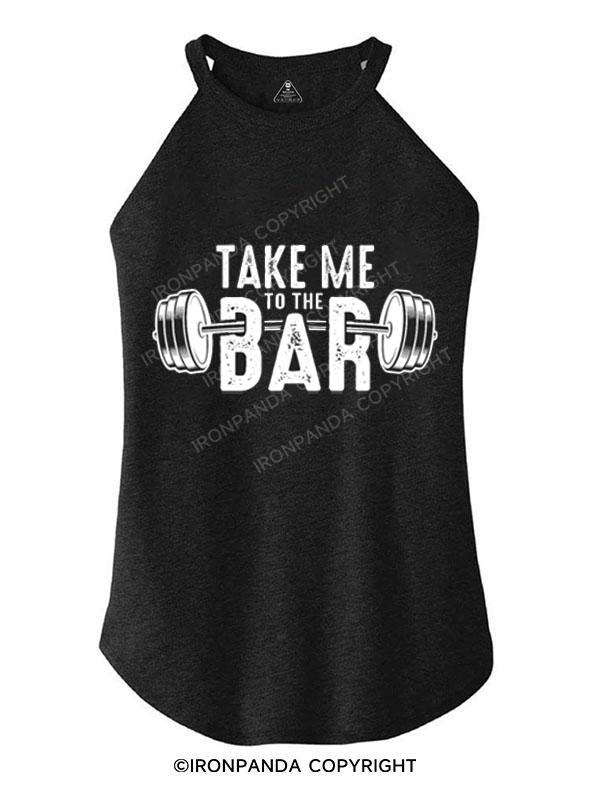 TAKE ME TO THE BAR TRI ROCKER COTTON TANK