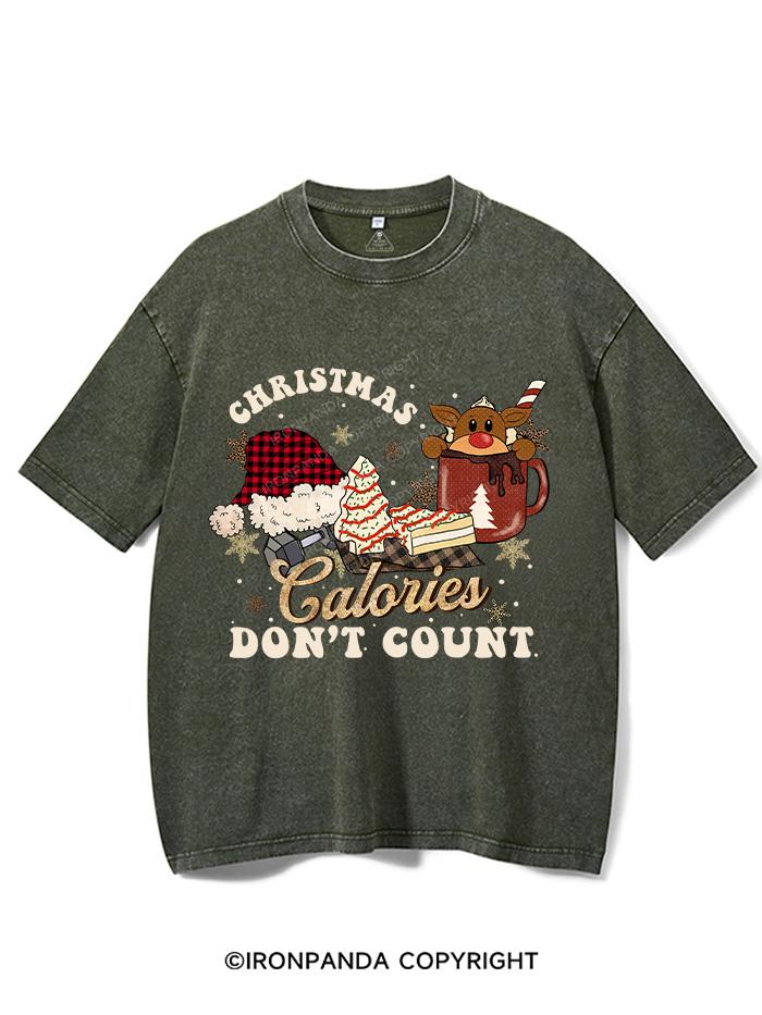 CHRISTMAS CALORIES DON'T COUNT VINTAGE GYM SHIRT