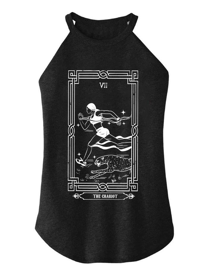 the chariot tarot card TRI ROCKER COTTON TANK