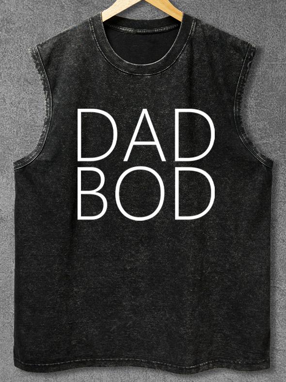 dad bod Washed Gym Tank