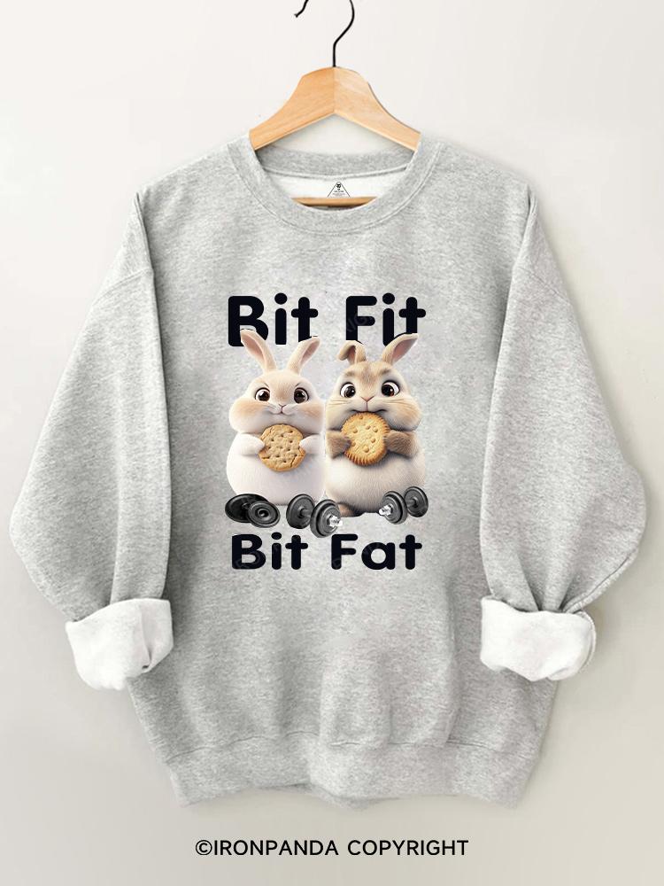 BIT FIT BIT FAT  Gym Sweatshirt
