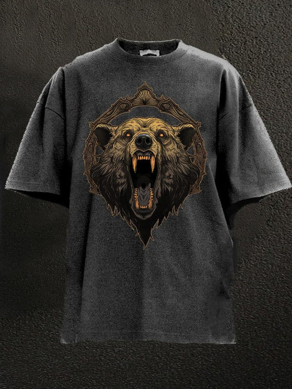 fierce bear Washed Gym Shirt