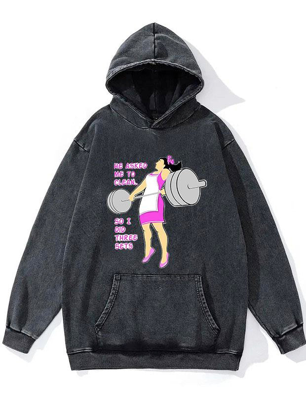 Wives who lift WASHED GYM HOODIE