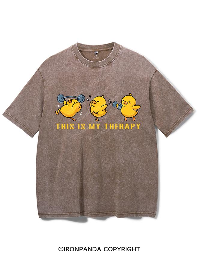 THIS IS MY THERAPY VINTAGE GYM SHIRT