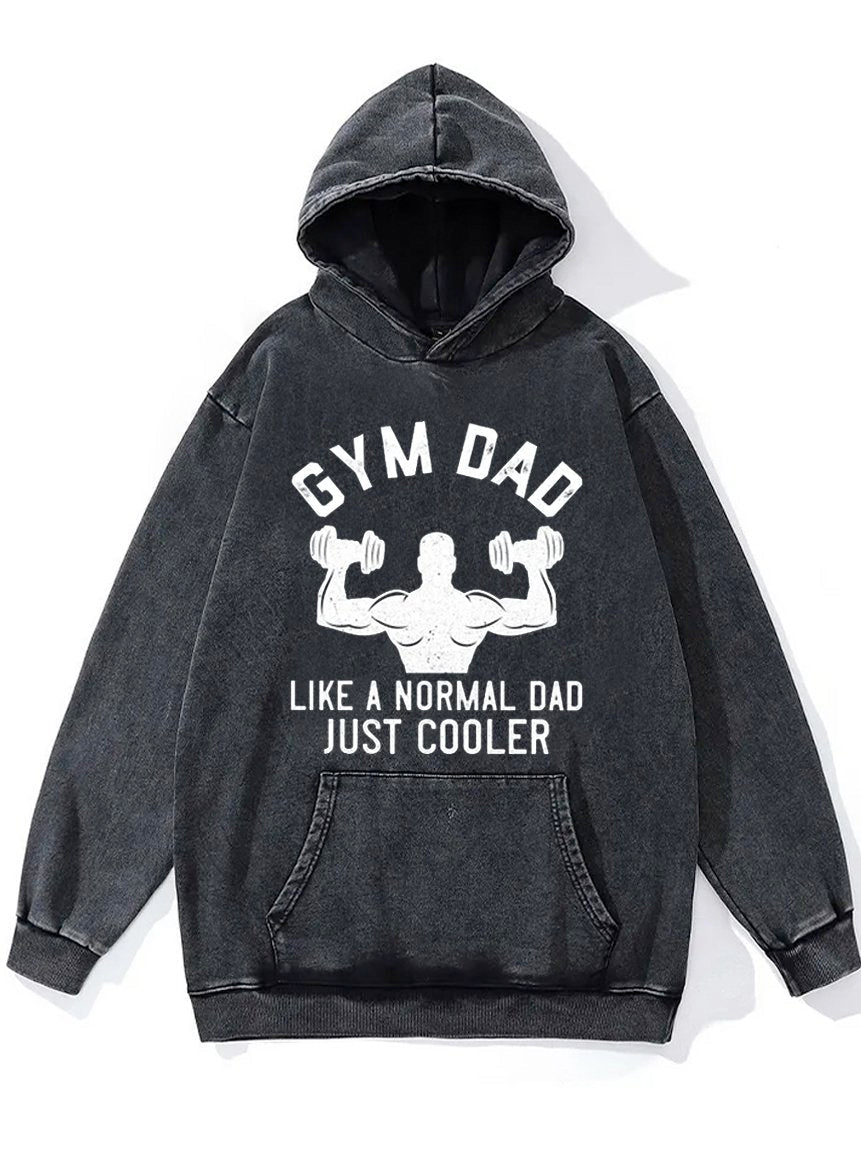 Gym Dad Washed Gym Hoodie