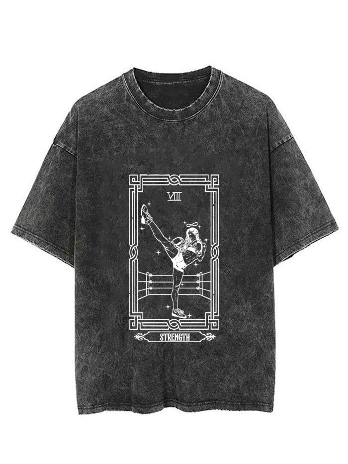 THE KICK STRENGTH TAROT VINTAGE GYM SHIRT