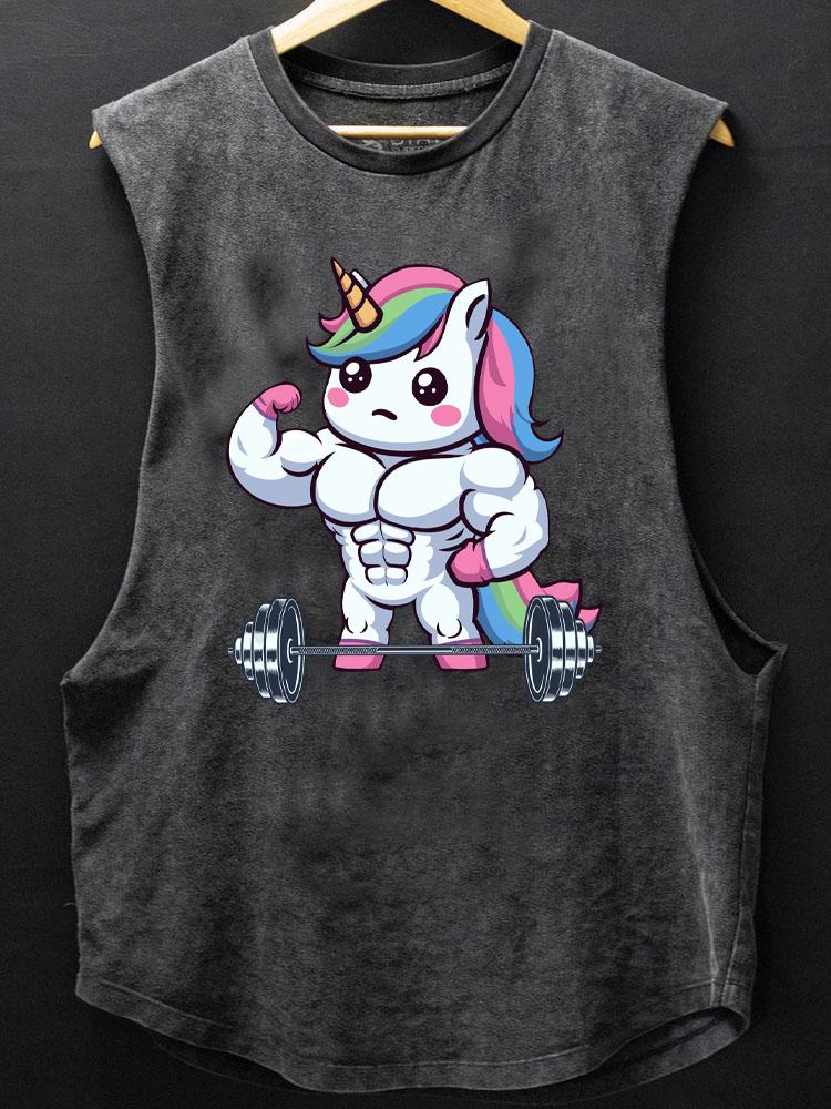 BODYBUILDER UNICORN SCOOP BOTTOM COTTON TANK