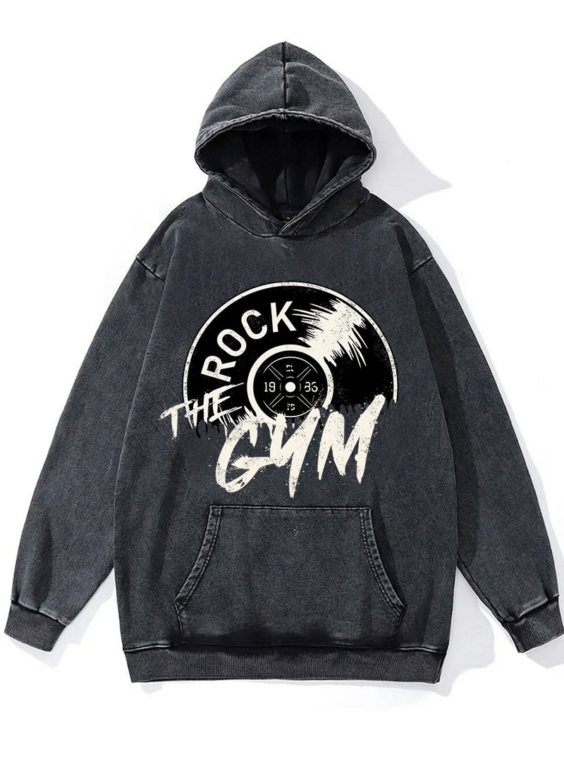 Rock the Gym Washed Gym Hoodie