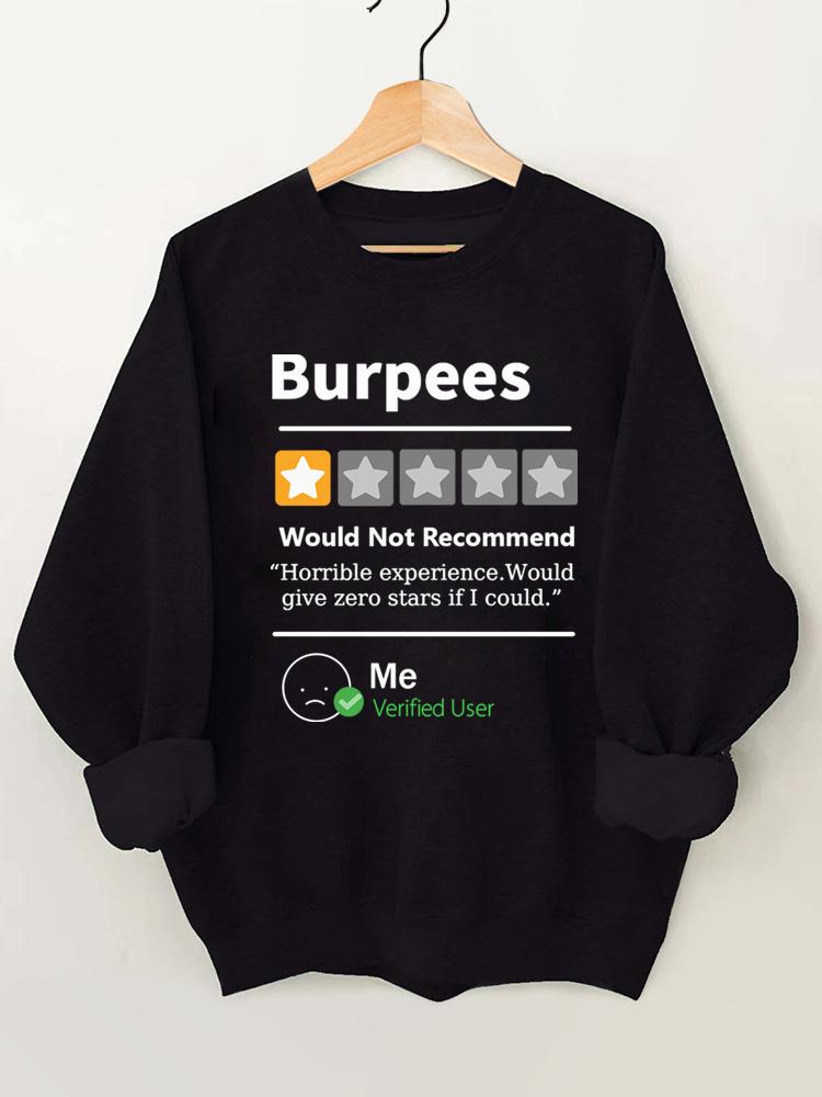 Burpees Reviewed Vintage Gym Sweatshirt