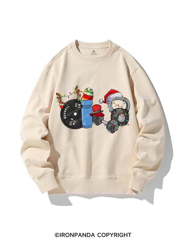 CHRISTMAS STYLE IN THE GYM CREWNECK Sweatshirt