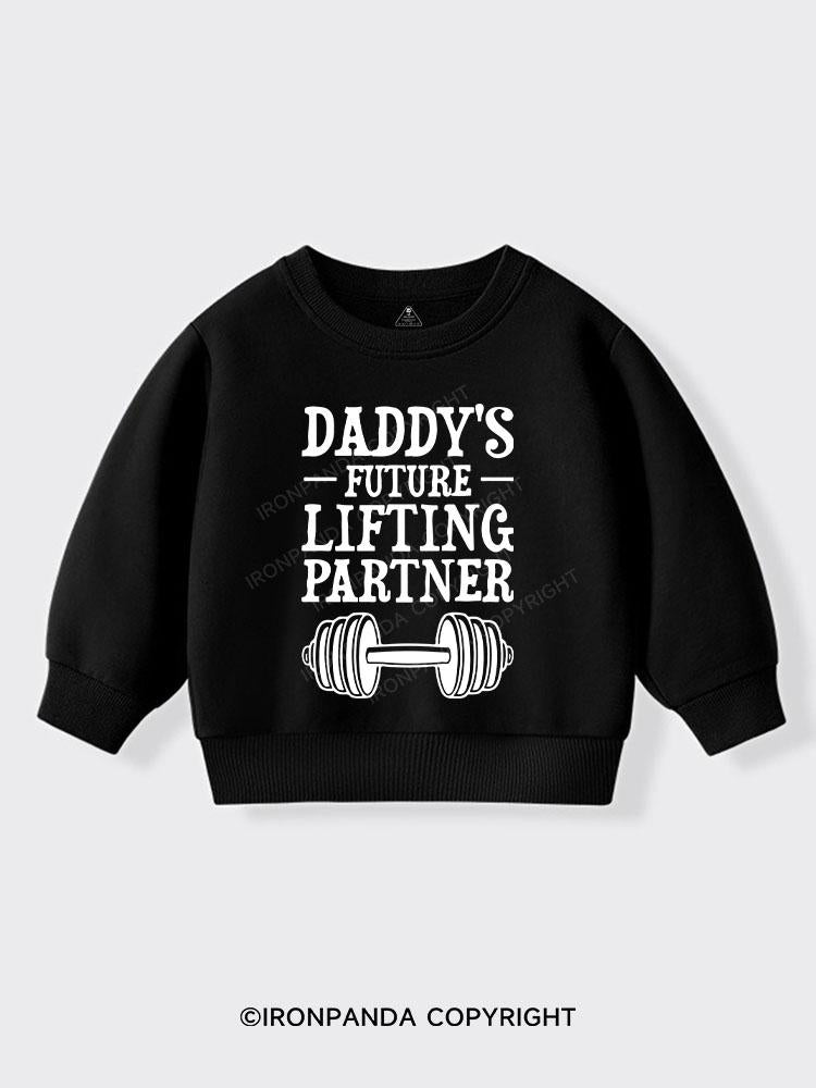 Daddy's Future Lifting Partner Kids Sports Sweatshirt