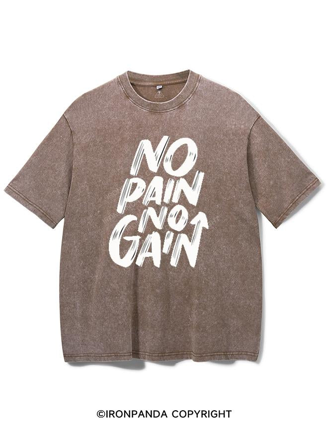 NO PAIN NO GAIN VINTAGE GYM SHIRT