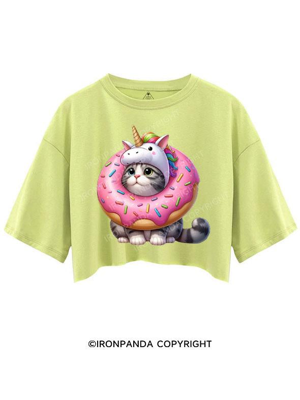 DONUT CAT, UNICORN HAT CROP TOPS