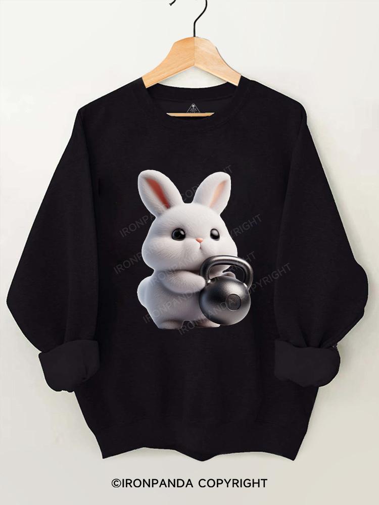 Kettlebell rabbit Gym Sweatshirt