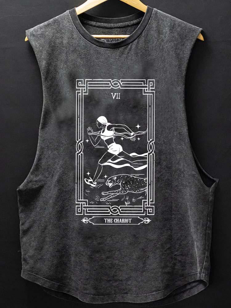 the chariot tarot card SCOOP BOTTOM COTTON TANK