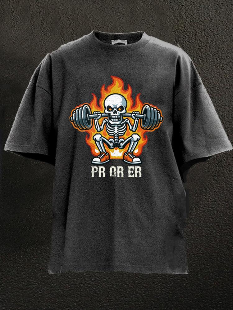 PR or ER Washed Gym Shirt