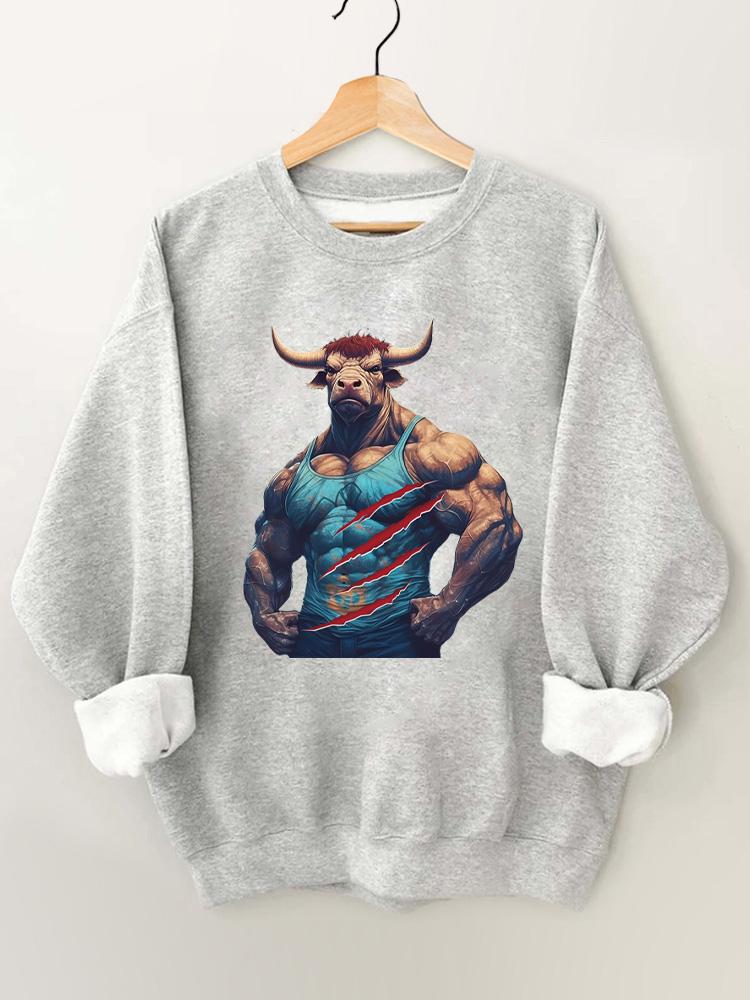 muscle tauren Vintage Gym Sweatshirt
