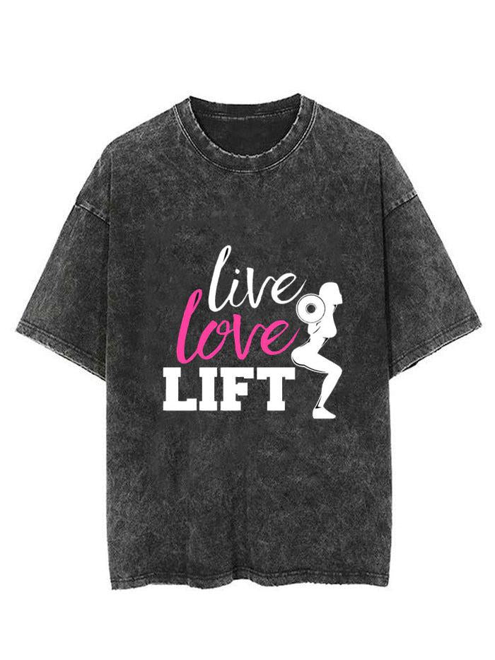 LIVE LOVE LIFT VINTAGE GYM SHIRT