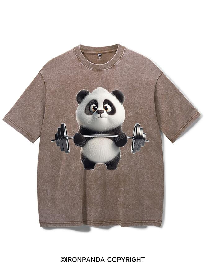PANDA GOING BEAST MODE VINTAGE GYM SHIRT