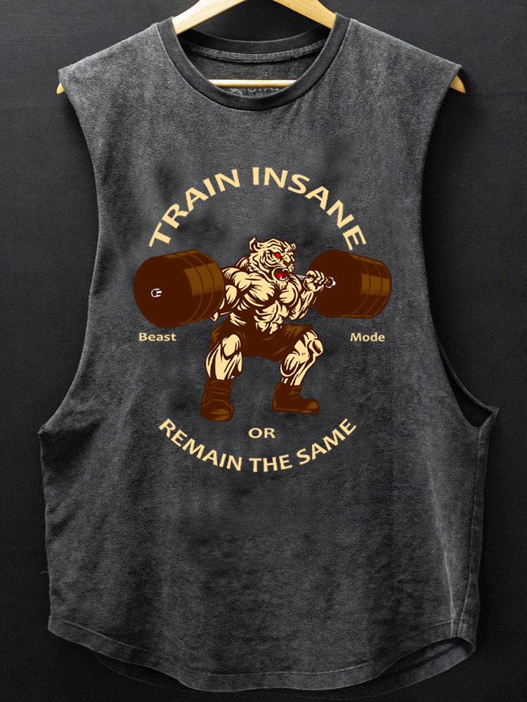 TRAIN INSANE SQUATTING TIGER SCOOP BOTTOM COTTON TANK