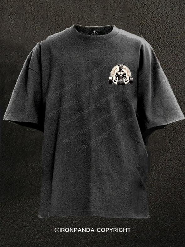 light weight weightlifting kangaroo Washed Gym Shirt